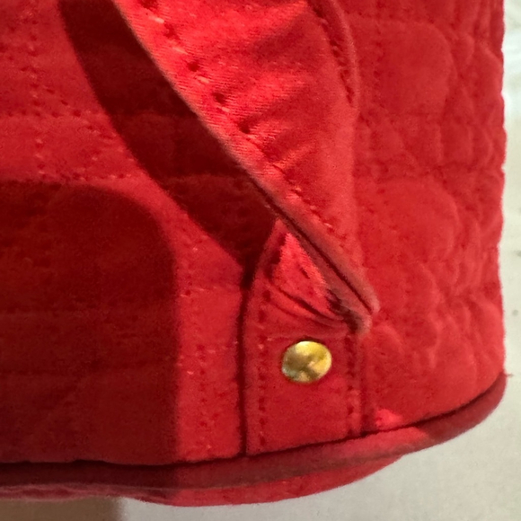 Christian Dior Women's Red Cannage Nylon Mini Drawstring Backpack - Picture 9 of 16